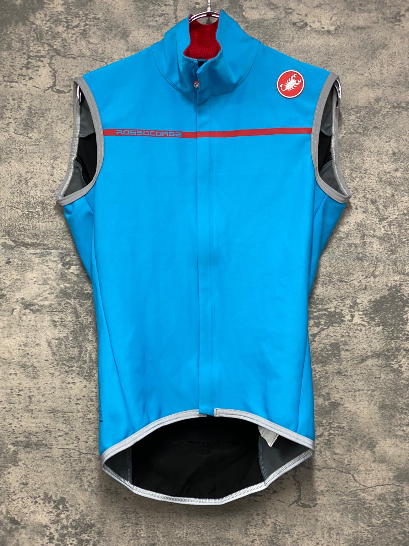 JA631 カステリ CASTELLI ROSSO CORSA Perfetto サイクルベスト ジレ 水色 S
