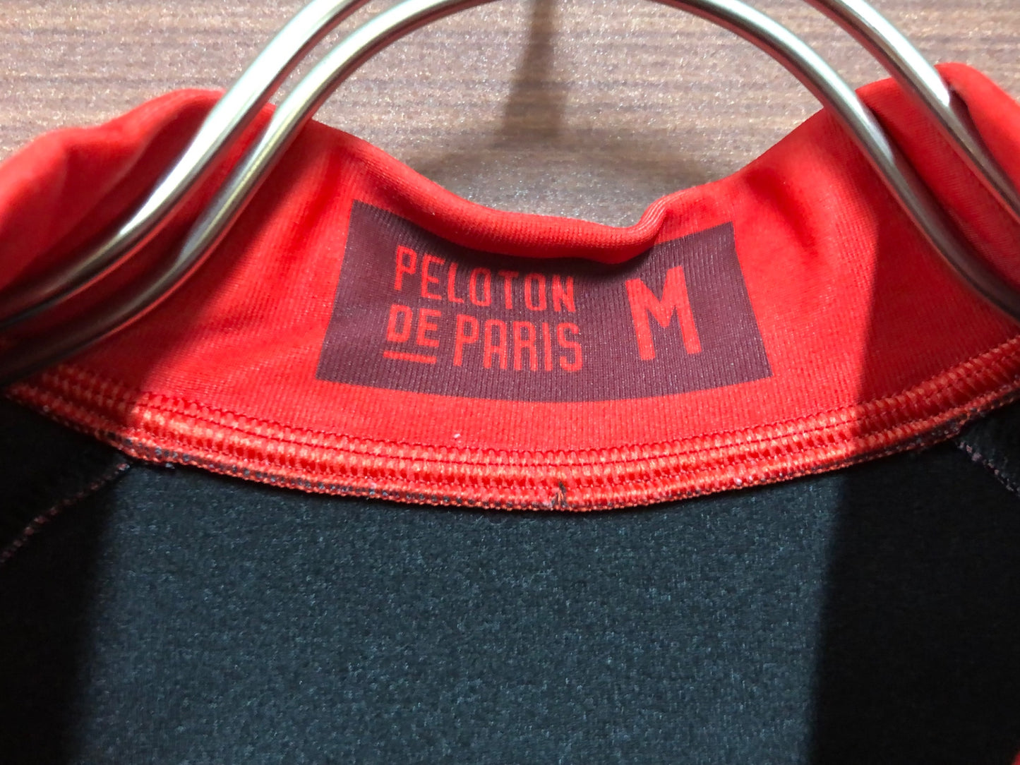 IO497 プロトンド パリ PELOTON DE PARIS 長袖 サイクルジャケット 赤 Ｍ