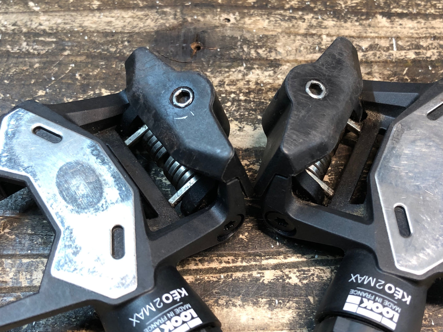 IZ479 ルック LOOK ケオ KEO 2 MAX ビンディングぺダル クロモリ クリート セット ※軸ガタ