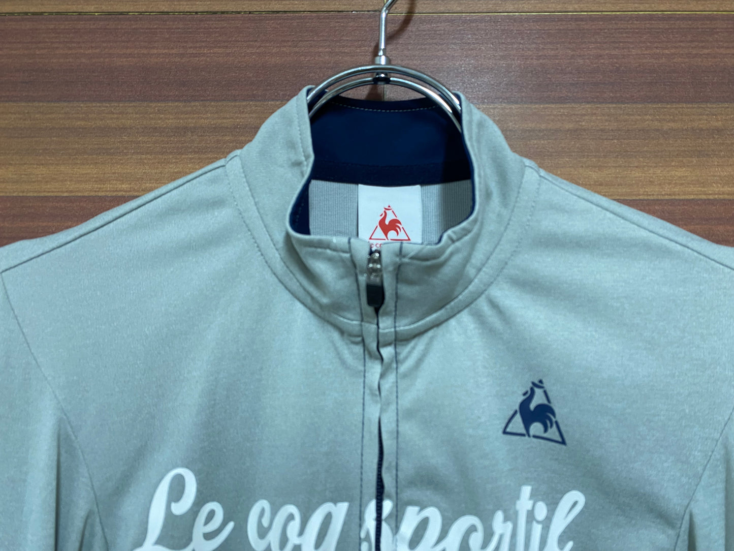 HJ552 ルコックスポルティフ le coq sportif 長袖 サイクルジャージ 紺 M