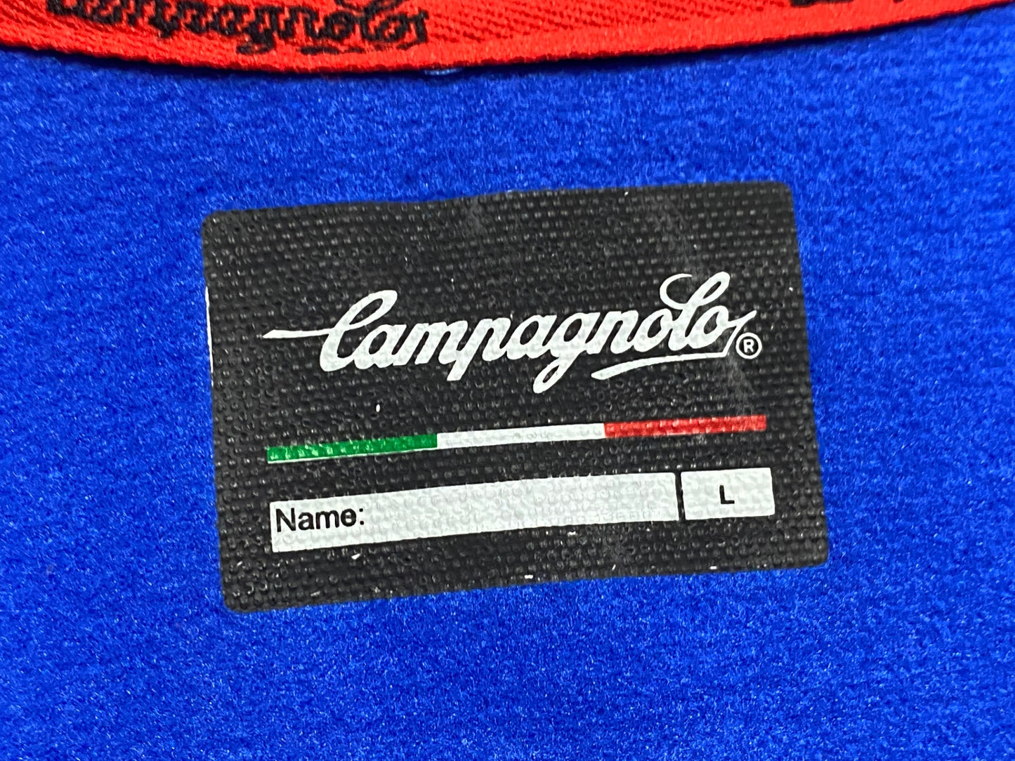 JA624 カンパニョーロ CAMPAGNOLO 長袖 サイクルジャージ 青 L 裏起毛