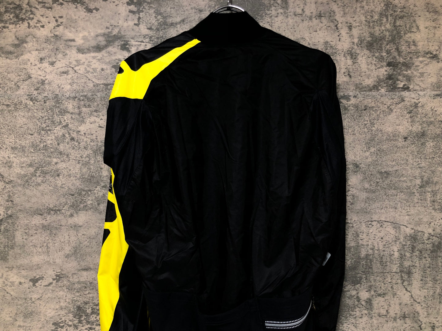 IY441 アソス assos MILLE EVO7 サイクルジャケット 黒 黄 S 裏起毛