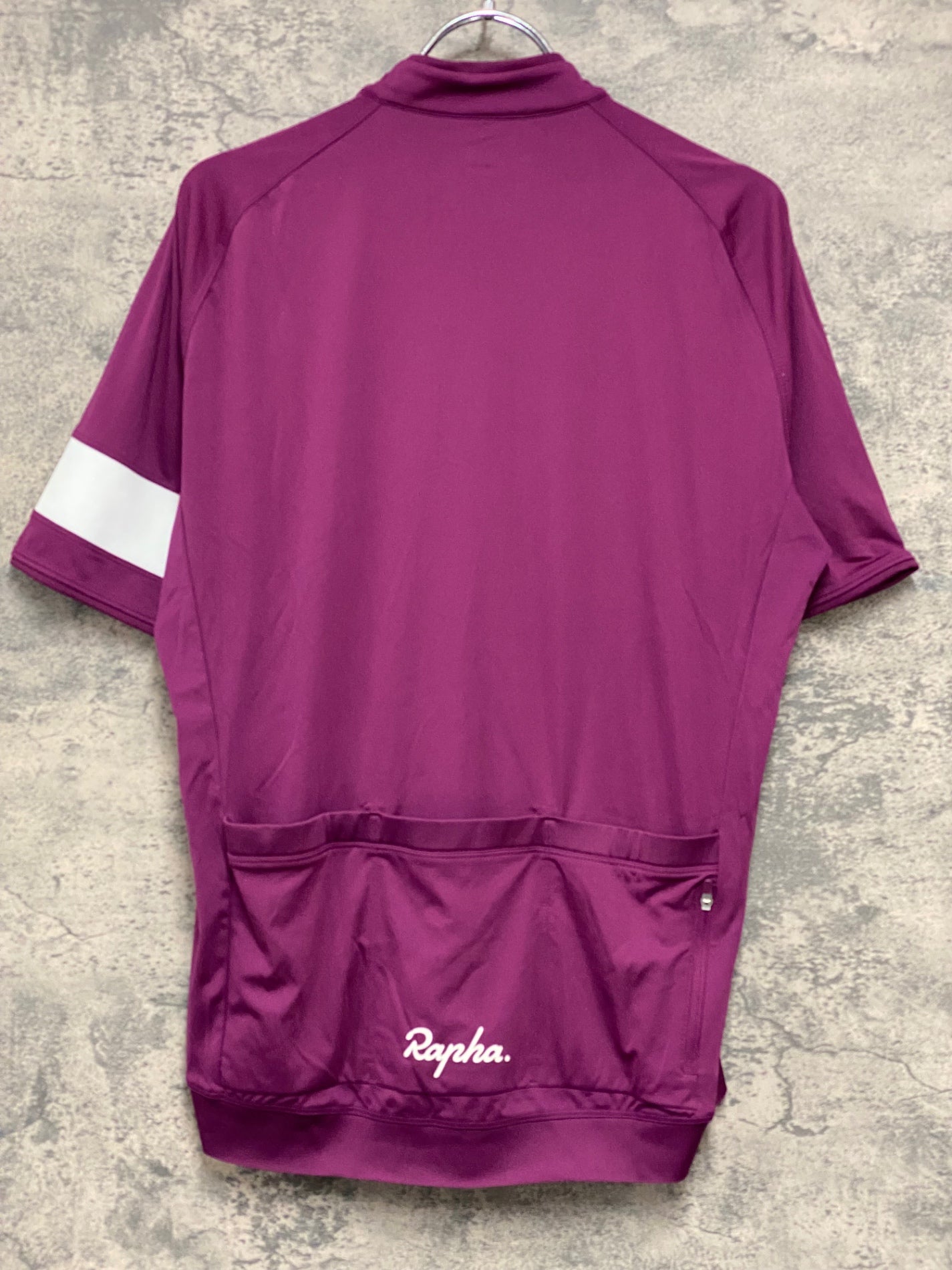 JB048 ラファ Rapha CORE JERSEY 半袖 サイクルジャージ 赤紫 L