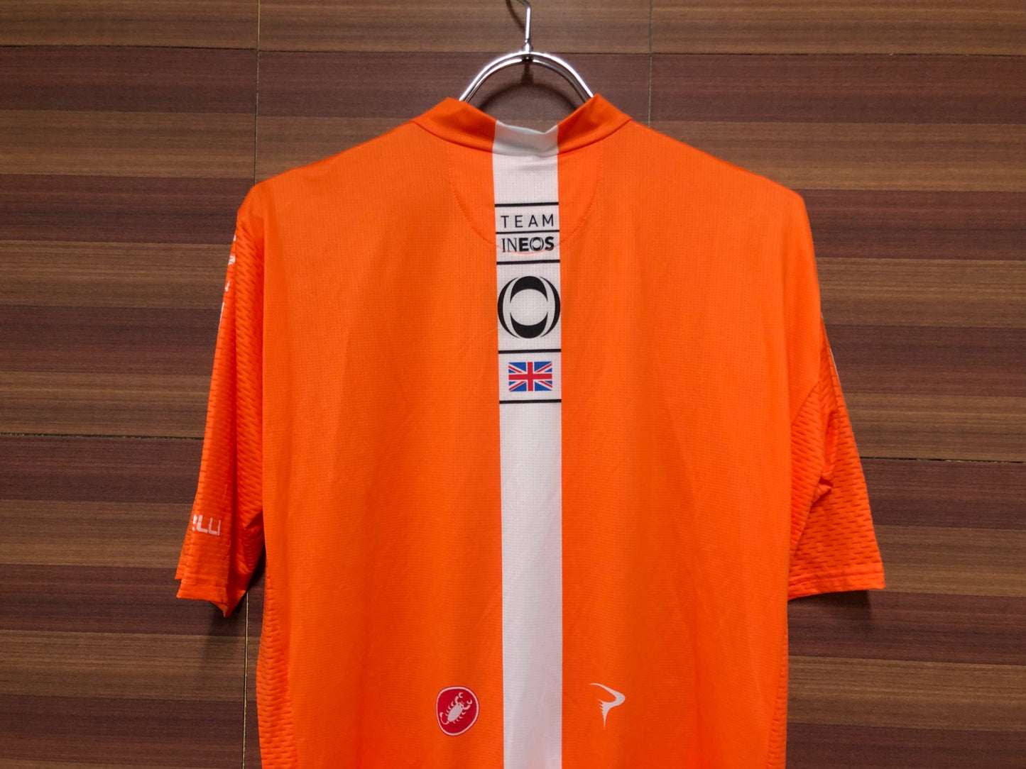 IM900 カステリ CASTELLI INEOS 半袖 サイクルジャージ L ネオンオレンジ