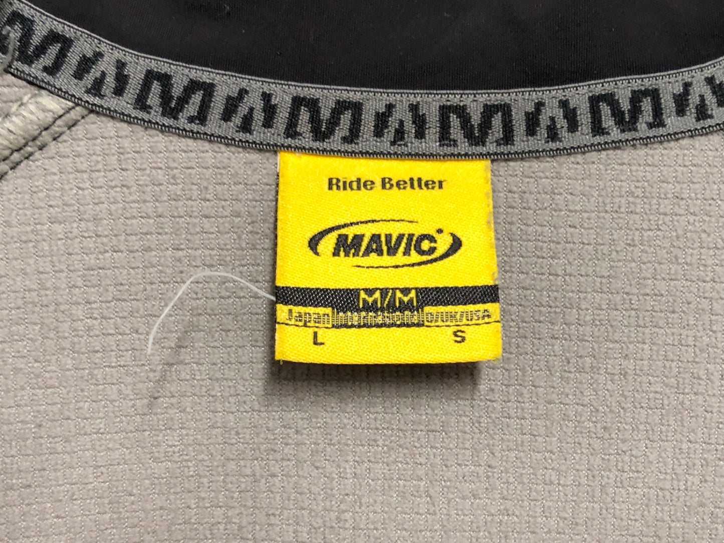 IN989 マヴィック MAVIC 裏起毛 サイクルジャケット 黒赤 L