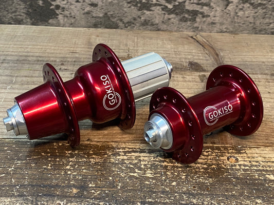 IV615 ゴキソ GOKISO ハブ 前後セット シマノ11S F＝28H/R＝32H 100/130mm F/R品番：KH6FA-A0114/KH7RA-A0121