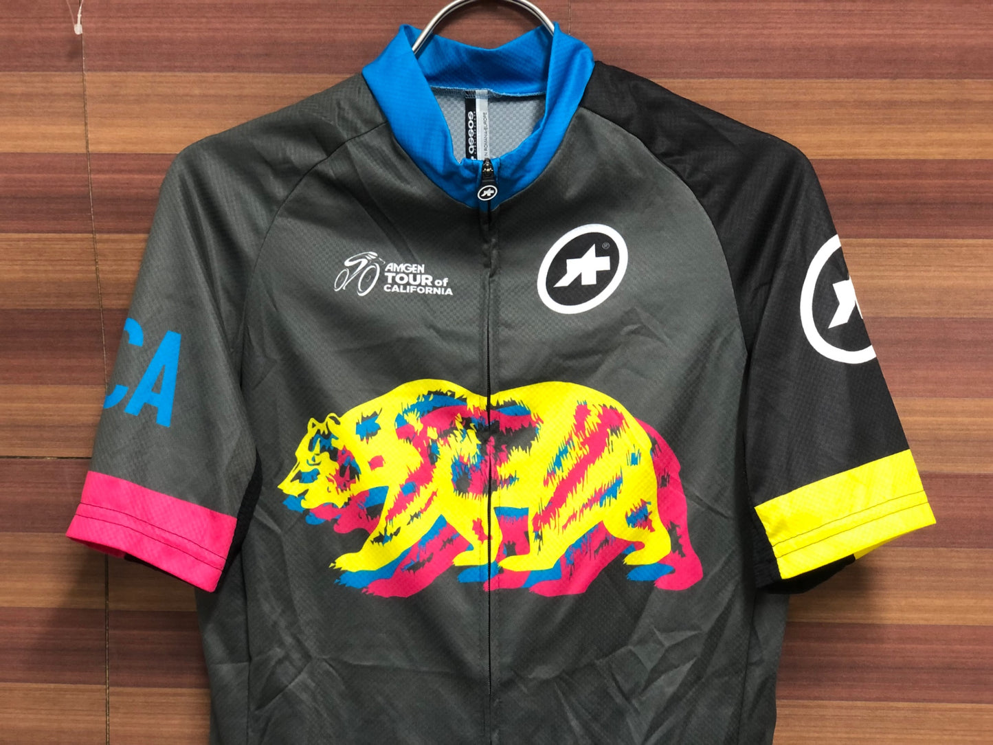 IO890 アソス ASSOS 半袖サイクルジャージ 黒青 Mサイズ