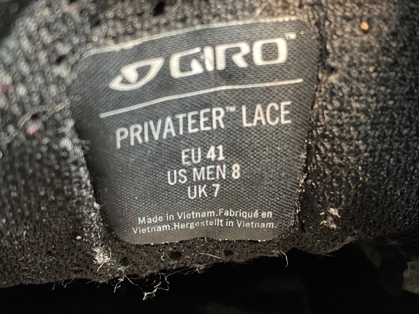 IH450 ジロ GIRO プライバティア レース PRIVATEER LACE ビンディングシューズ EU41 SPD 黒