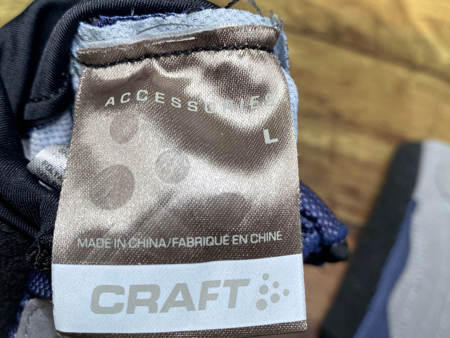 IY618 クラフト CRAFT 指切り グローブ 紺 黒 L