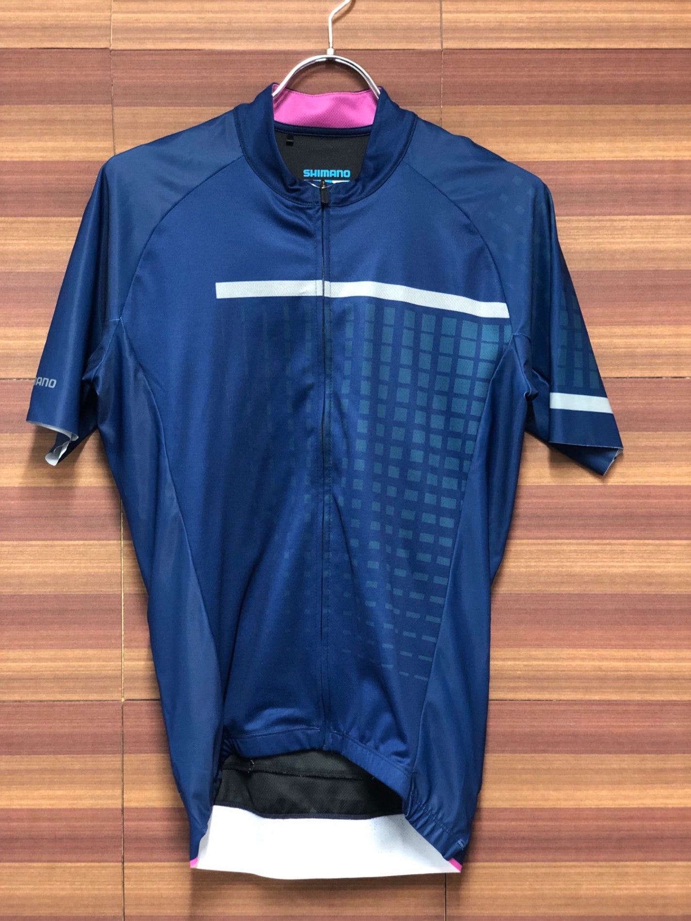 IL998 シマノ SHIMANO 半袖サイクルジャージ 青 ASIA L