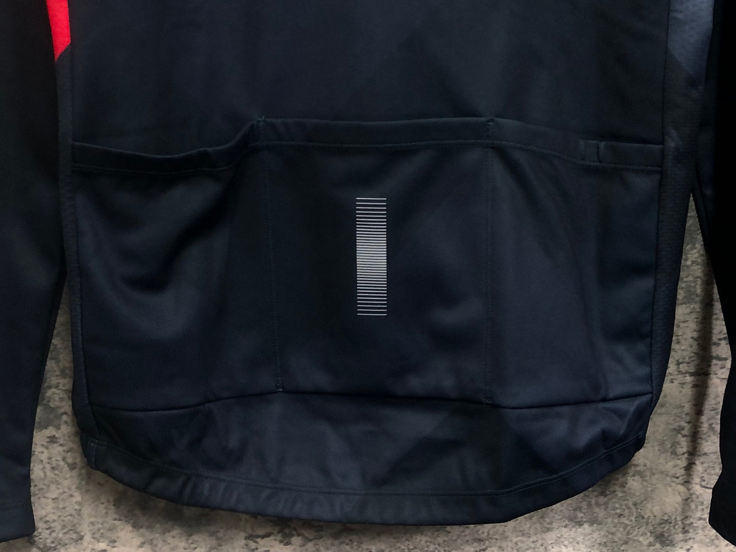 IX181 シマノ SHIMANO 長袖 サイクルジャージ 紺 赤 L 裏起毛