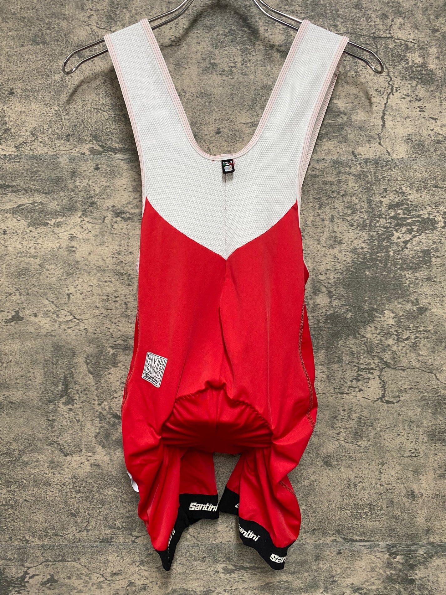 IY730 サンティーニ Santini ビブショーツ 赤 XS