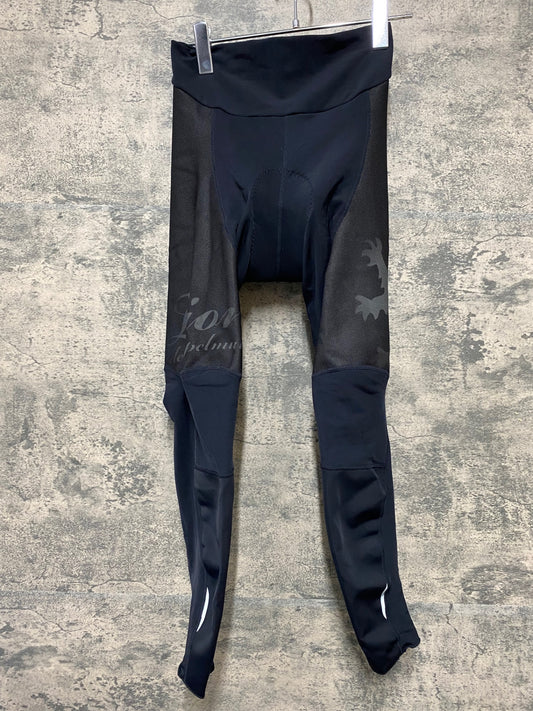 JB079 リオンドカペルミュール Lion de KAPELMUUR レーサータイツ 黒 38 裏起毛