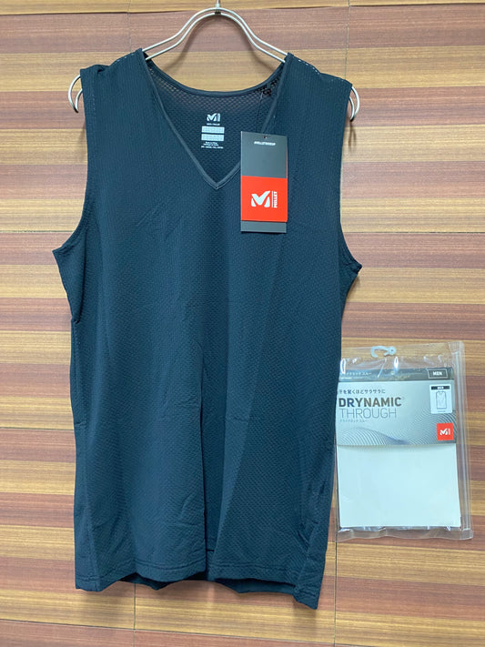 IQ209 ミレー MILLET ノースリーブ ベースレイヤー 黒 L