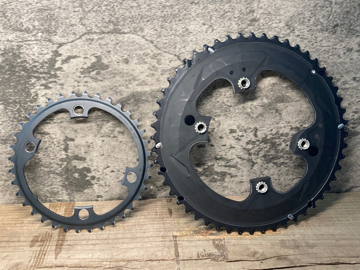 IT791 シマノ SHIMANO アルテグラ ULTEGRA FC-R8000 チェーンリング 52/36T ※接着不良の疑いありジャンク