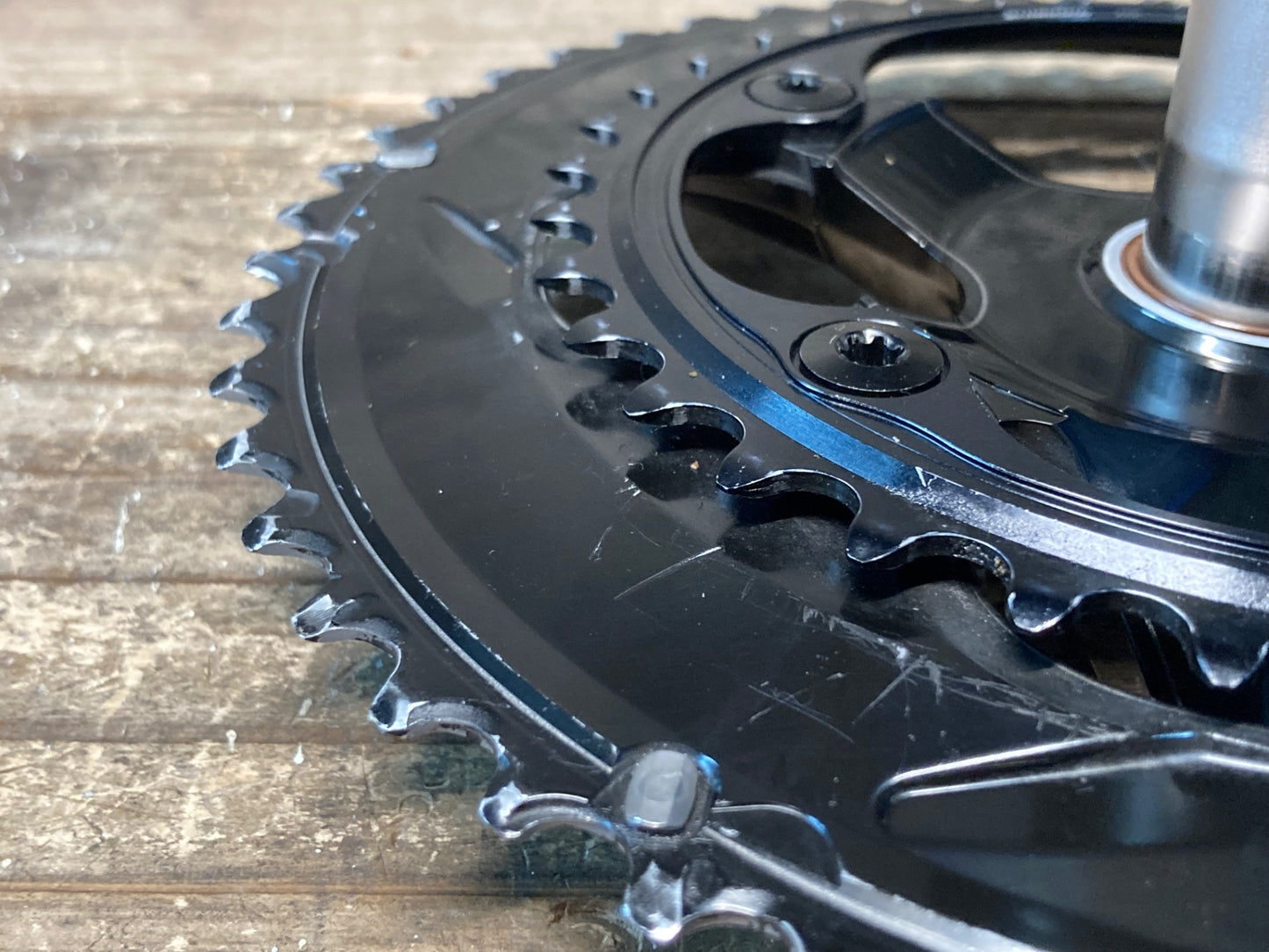 IN035 シマノ SHIMANO デュラエース DURA-ACE FC-R9200 クランクセット 52/36T 167.5mm ※スレ、傷