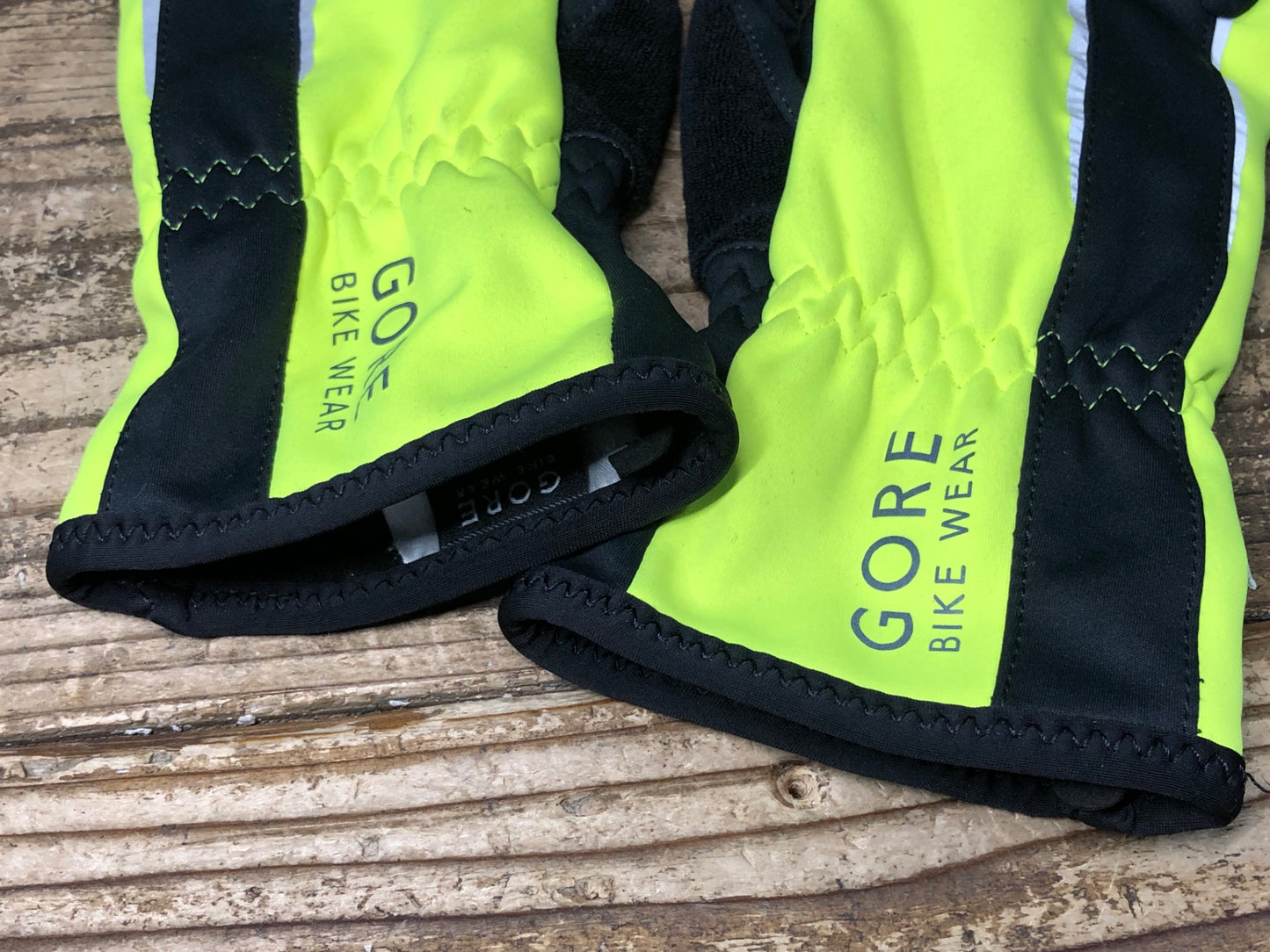 JC311 ゴア GORE BIKE WEAR WINDSTOPPER 裏起毛 長指 サイクルグローブ 黄 L