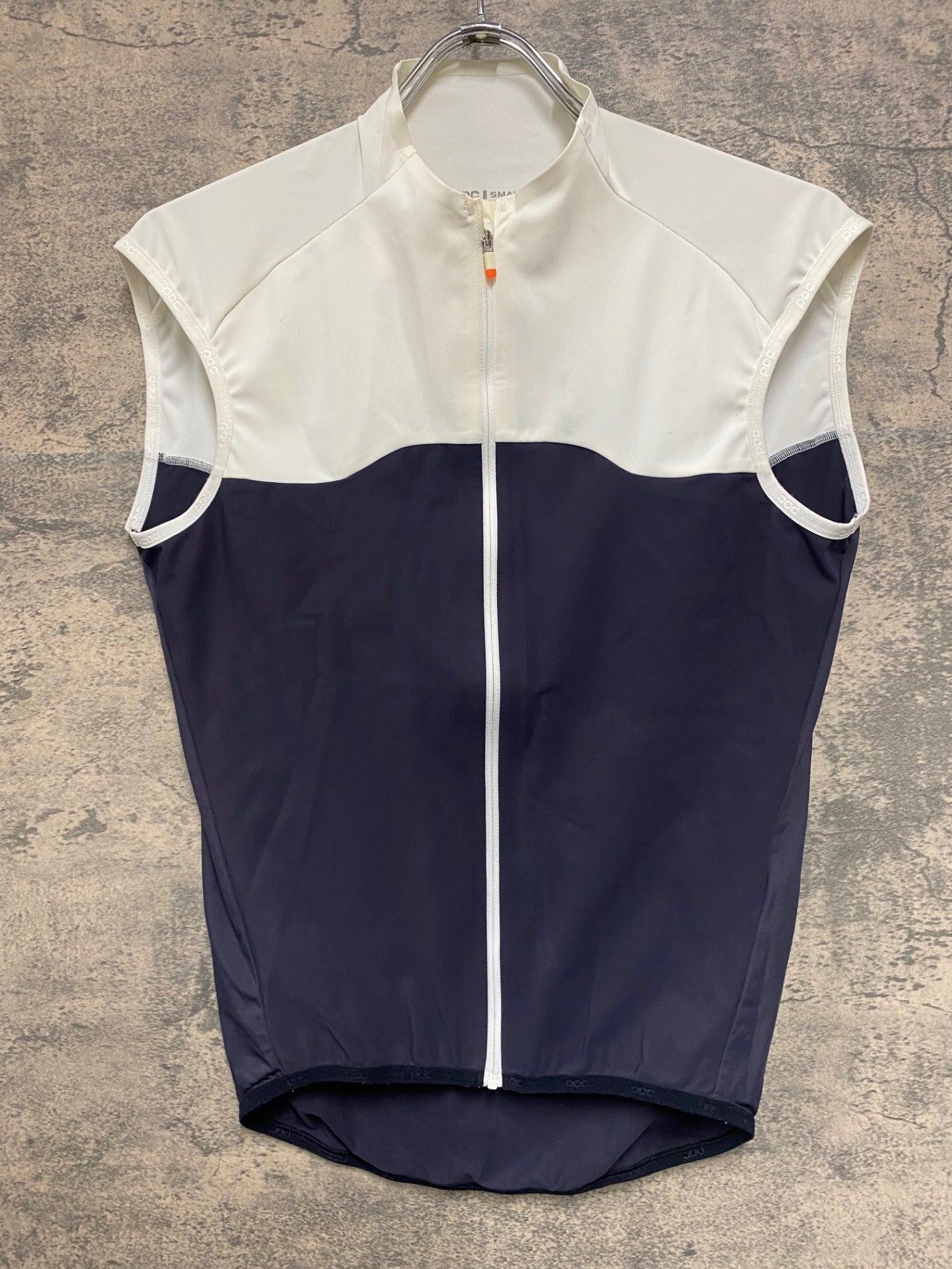 JD141 ポック POC サイクルベスト ジレ 紺白 S