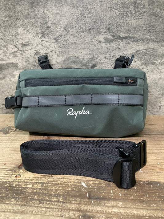 IX107 ラファ Rapha bar bag ハンドルバーバッグ 深緑 ※汚れ