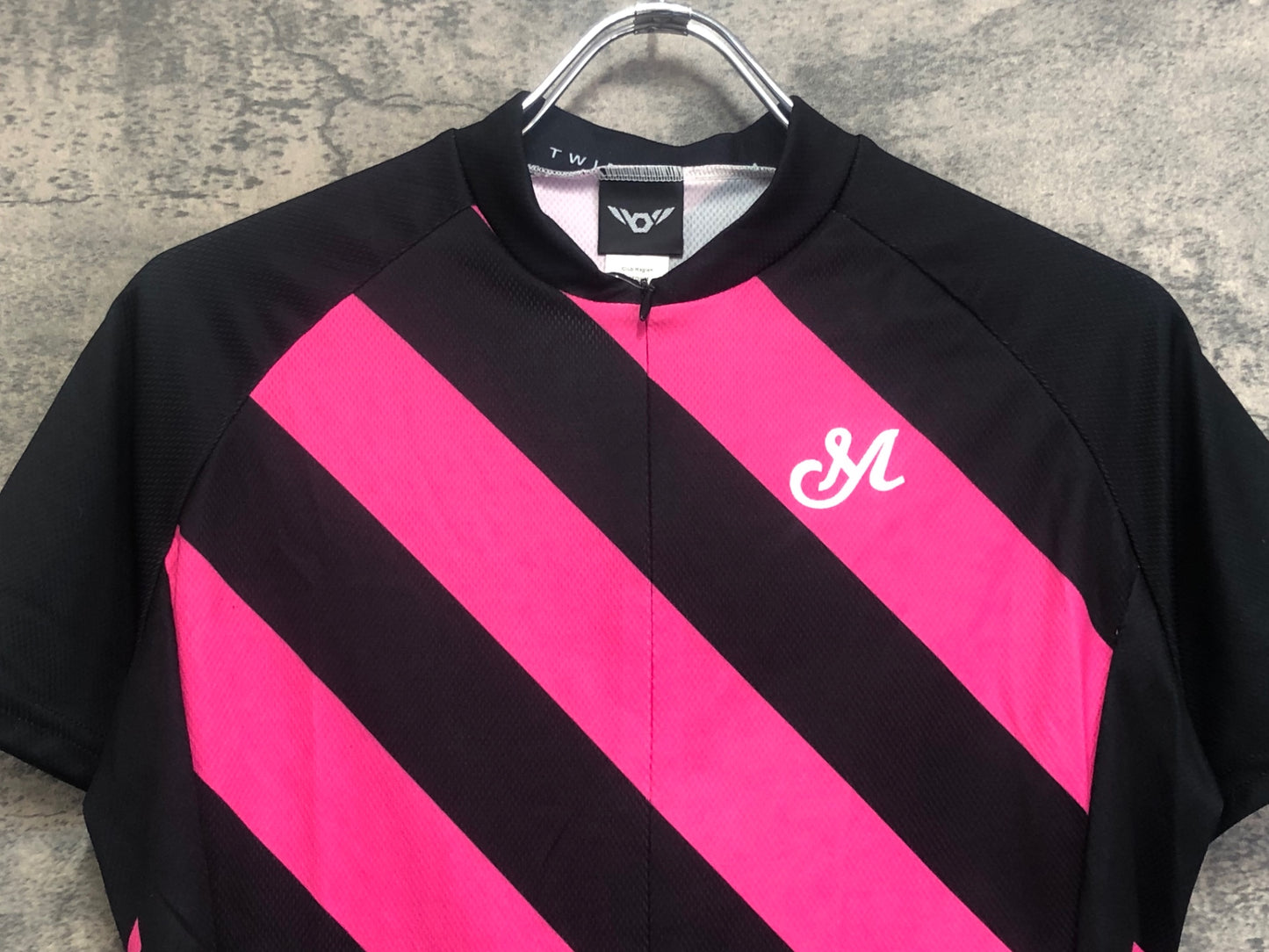 IW591 ツインシックス TWIN SIX 半袖 サイクルジャージ 黒ピンク women's M