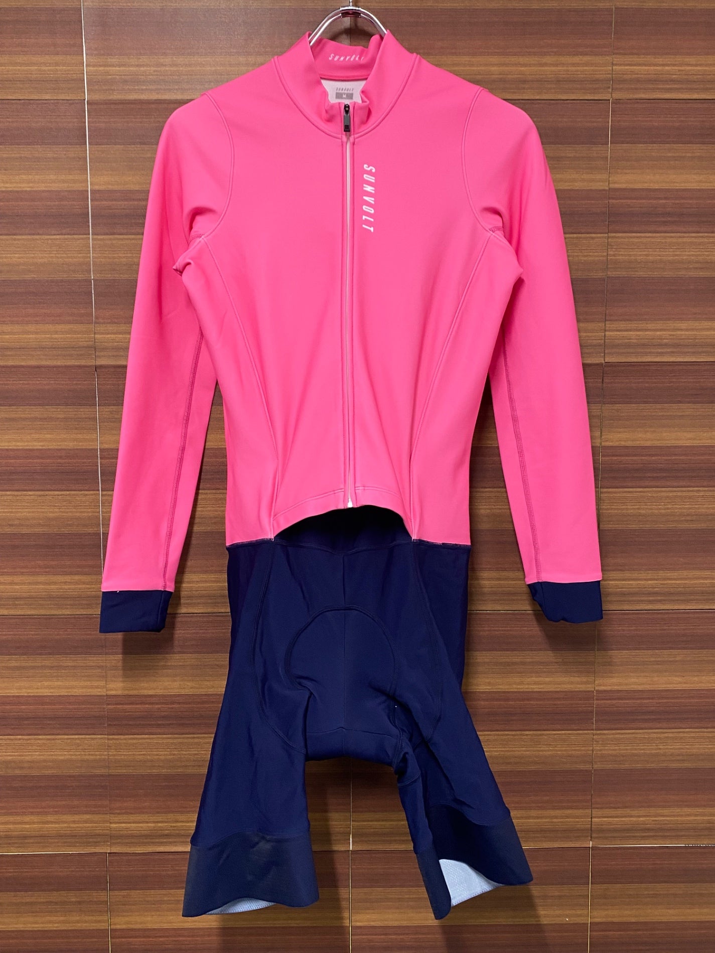 IS712 サンボルト SUNVOLT 長袖 裏起毛 セパレート ワンピース M ピンク