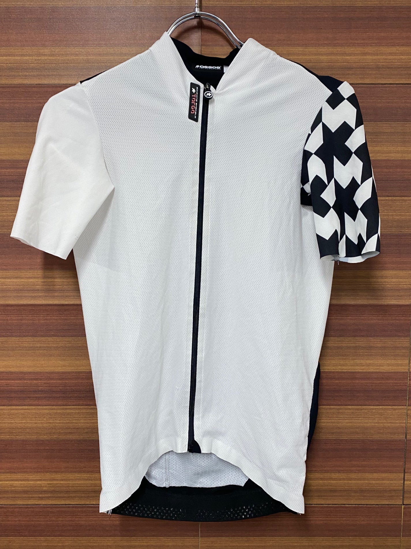 IT072 アソス assos EQUIPE RS Jersey S9 TARGA 半袖 サイクルジャージ 黒 白 S