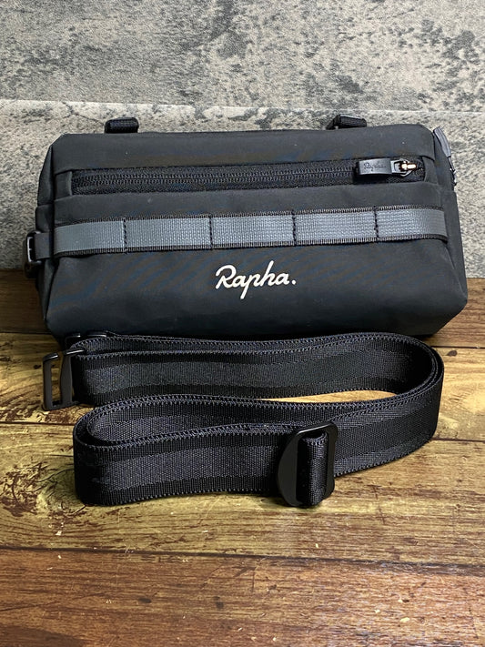 JA488 ラファ Rapha Bar Bag ハンドルバーバッグ 黒 ショルダー紐セット