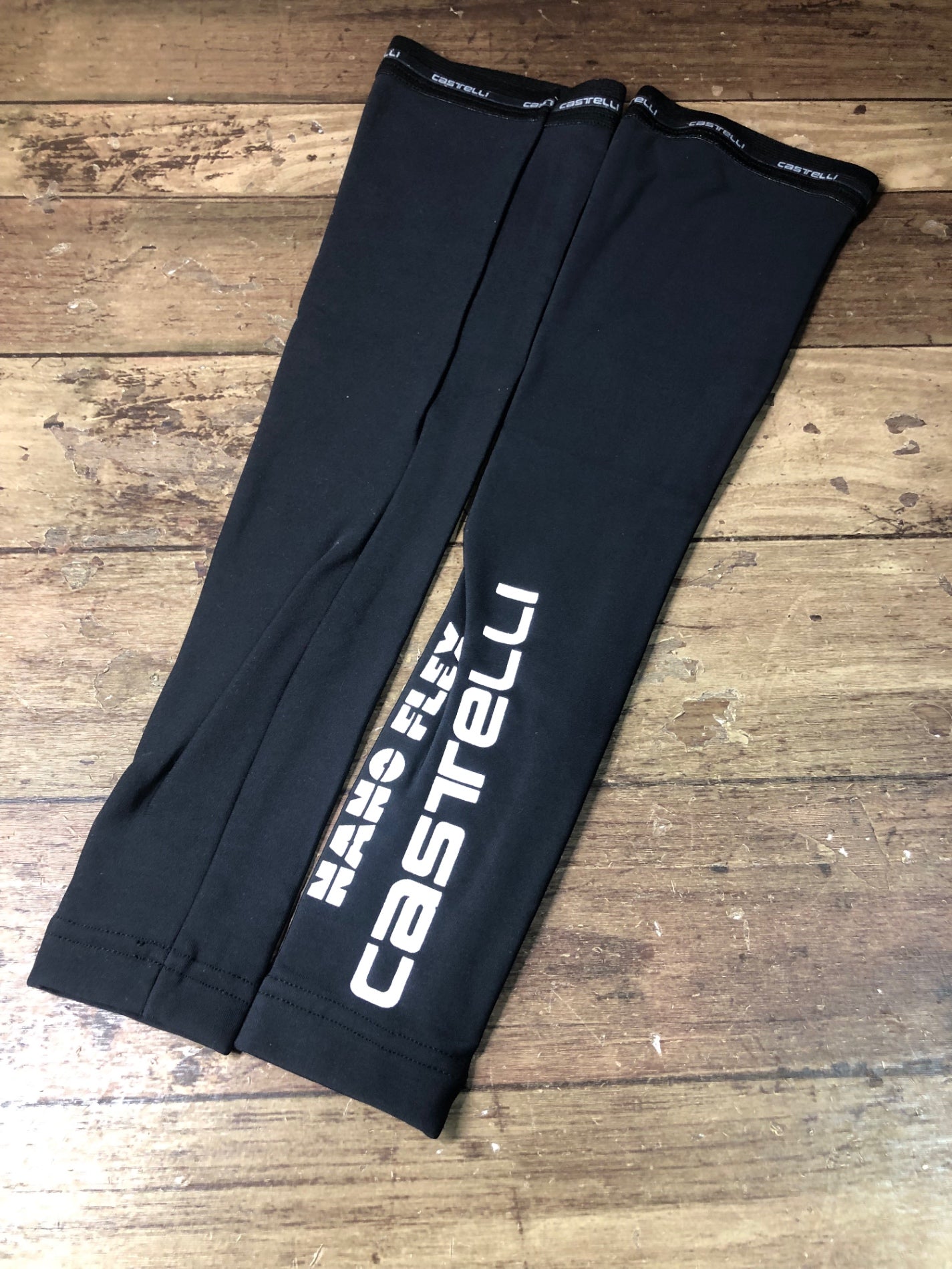 HR834 カステリ CASTELLI 裏起毛 アームウォーマ― 黒 S