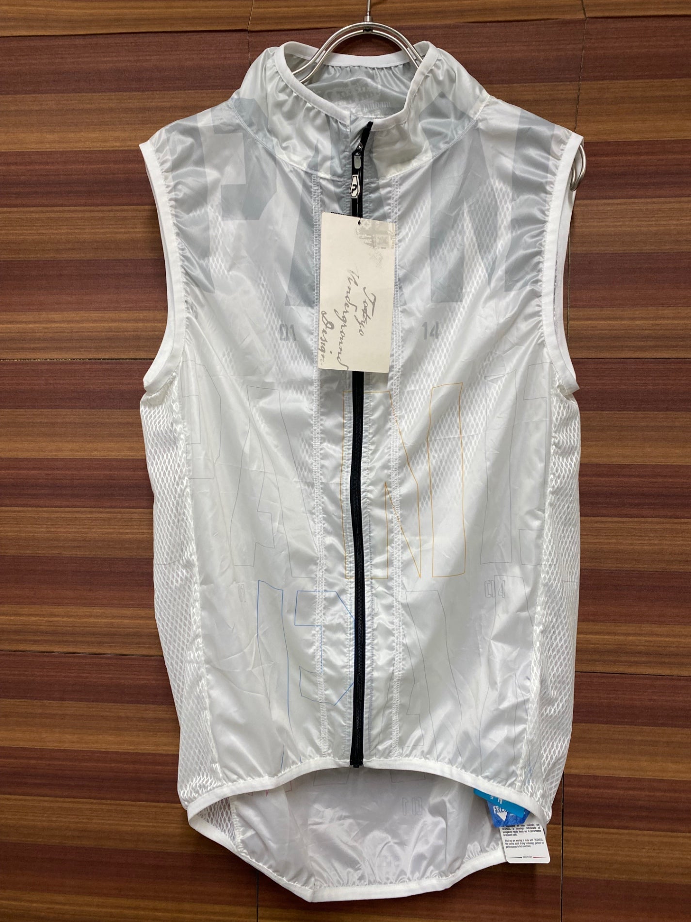 IQ217 パンダーニ PANDANI ジレ サイクルベスト 白 L