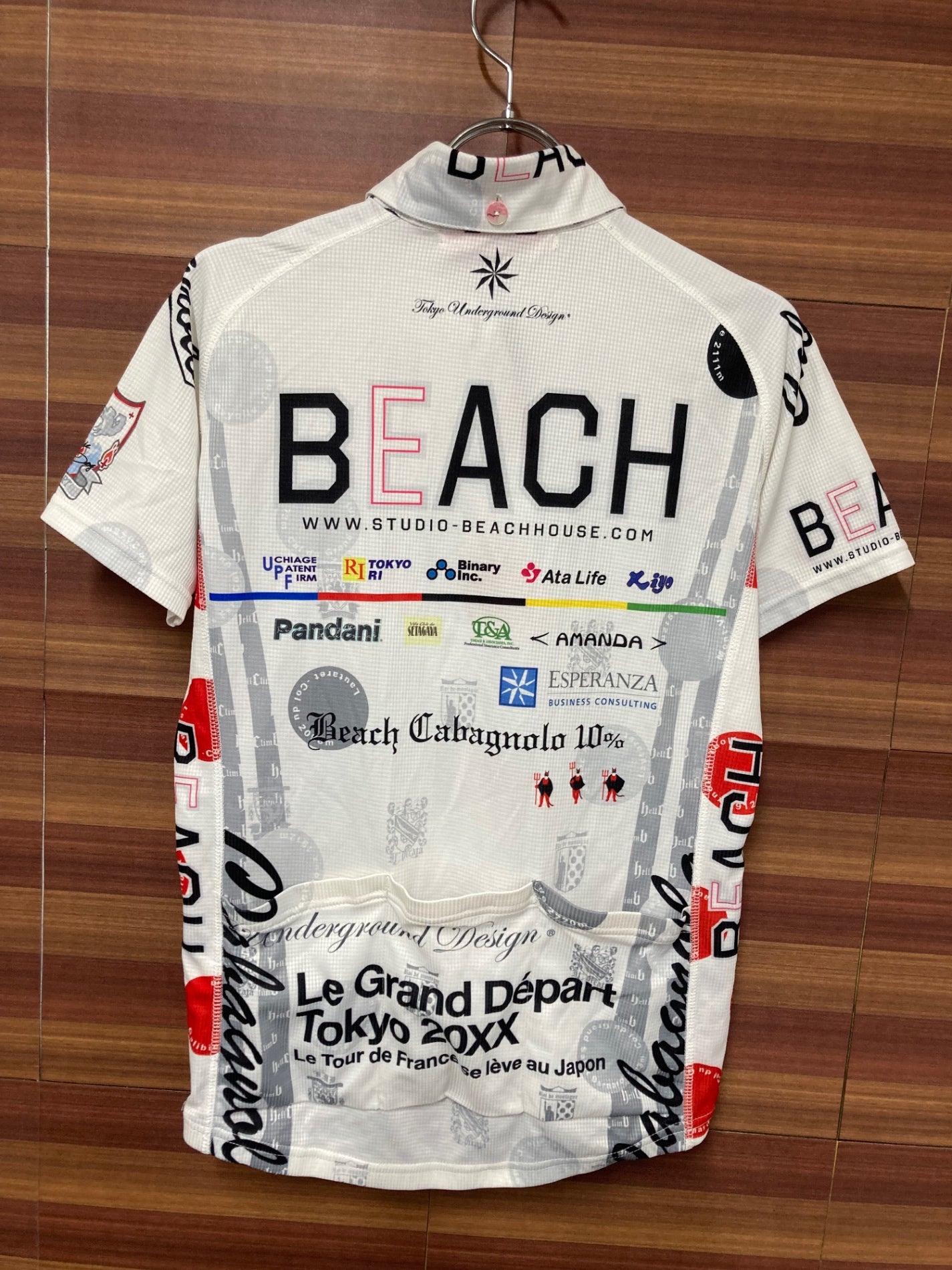IF147 パンダーニ Pandani 半袖 サイクルジャージ 白 Mサイズ