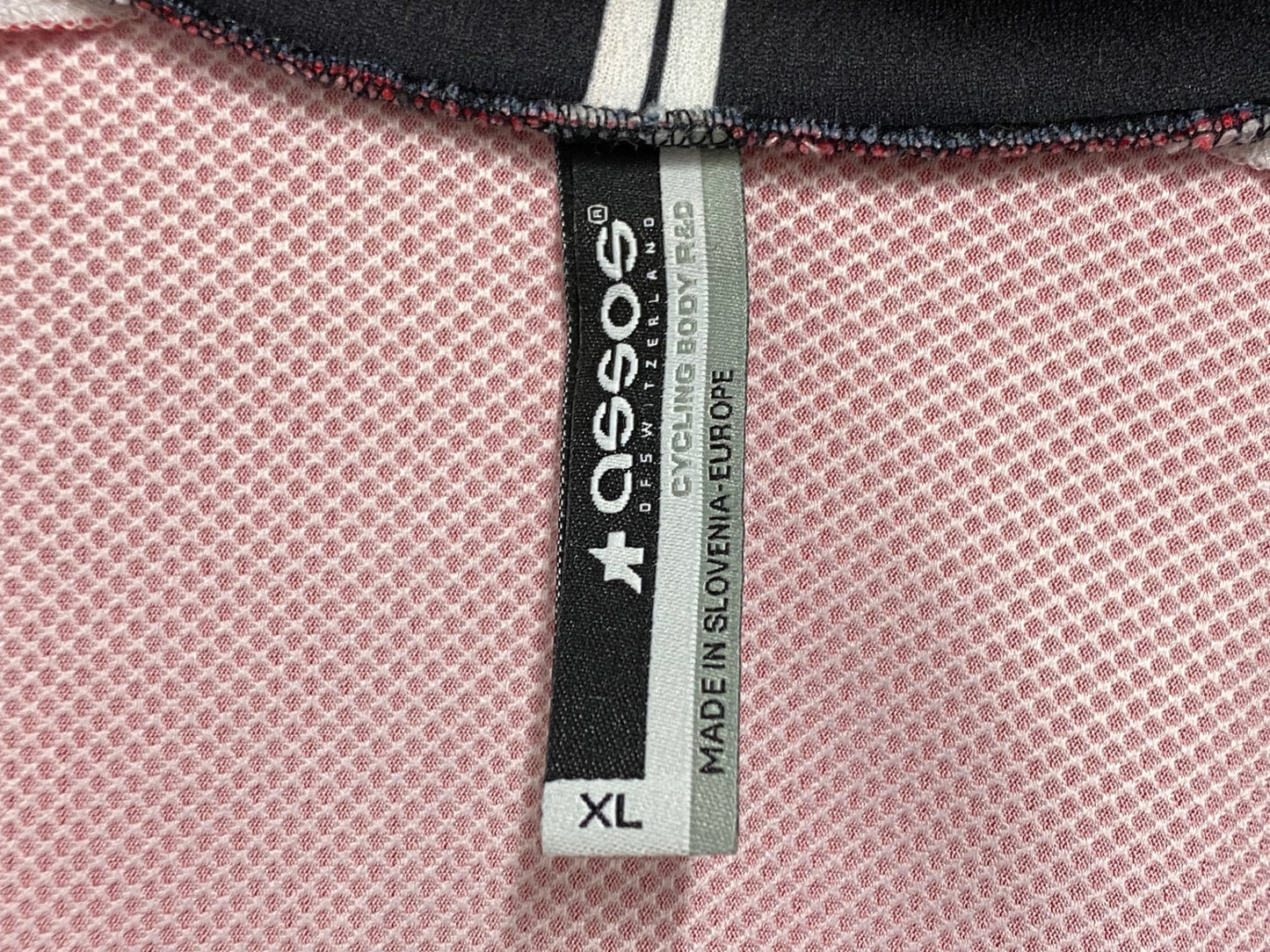 IZ547 アソス assos federation Swiss Jersey 半袖 サイクルジャージ 白 赤 XL