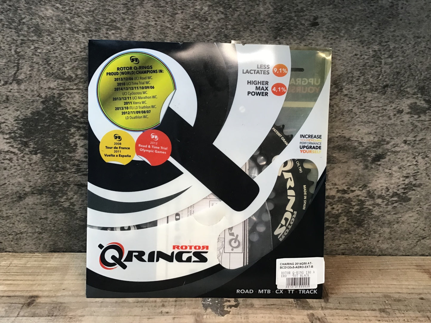 JA854 ローター ROTOR QRINGS アウター チェーンリング BCD130 5アーム 楕円