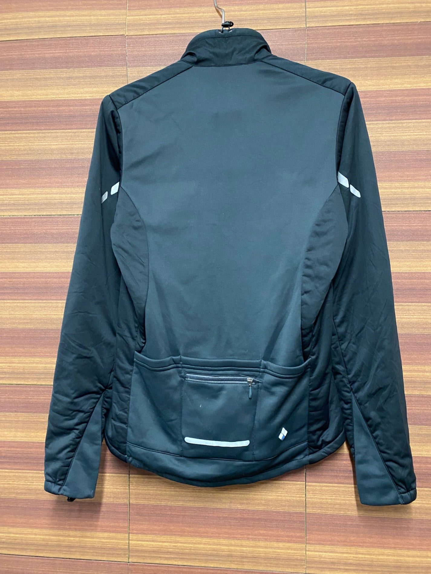 IN563 モンベル mont-bell 長袖 サイクルジャケット 黒 XS 裏起毛 中綿 ※動物の毛