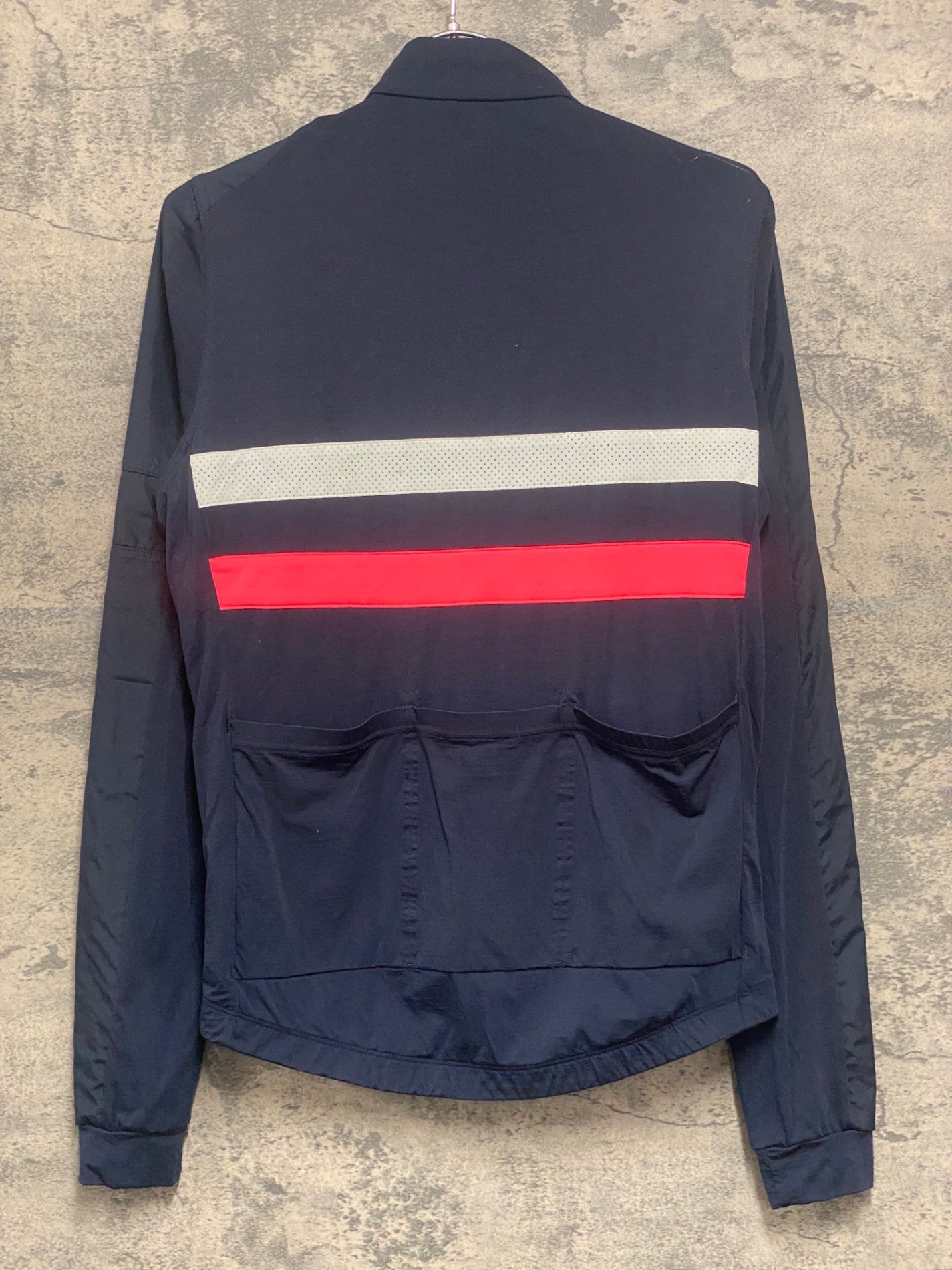 IV525 ラファ Rapha LONG SLEEVE BREVET WINDBLOCK JERSEY 長袖 サイクルジャケット S ※滑り止めゴム劣化