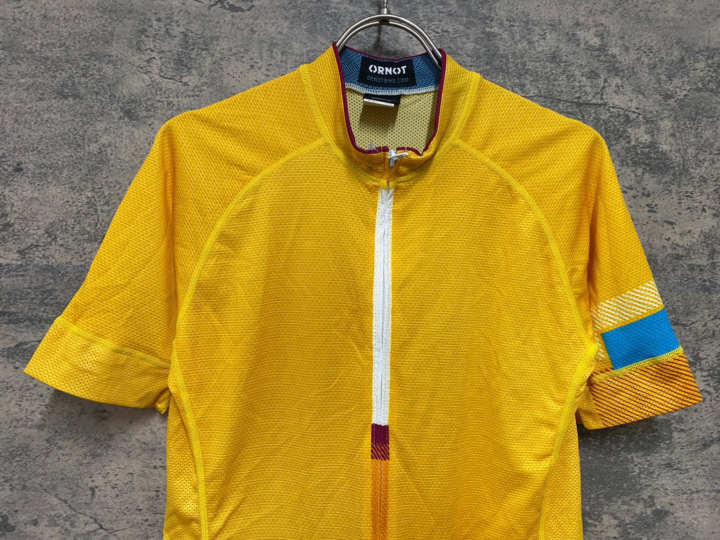 JD369 オアノット ORNOT 半袖 サイクルジャージ 黄 M