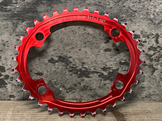 IX490 スミス SMITH バロックギア Baroque Gear インナー チェーンリング 赤 34T シマノ対応 PCD110 4H