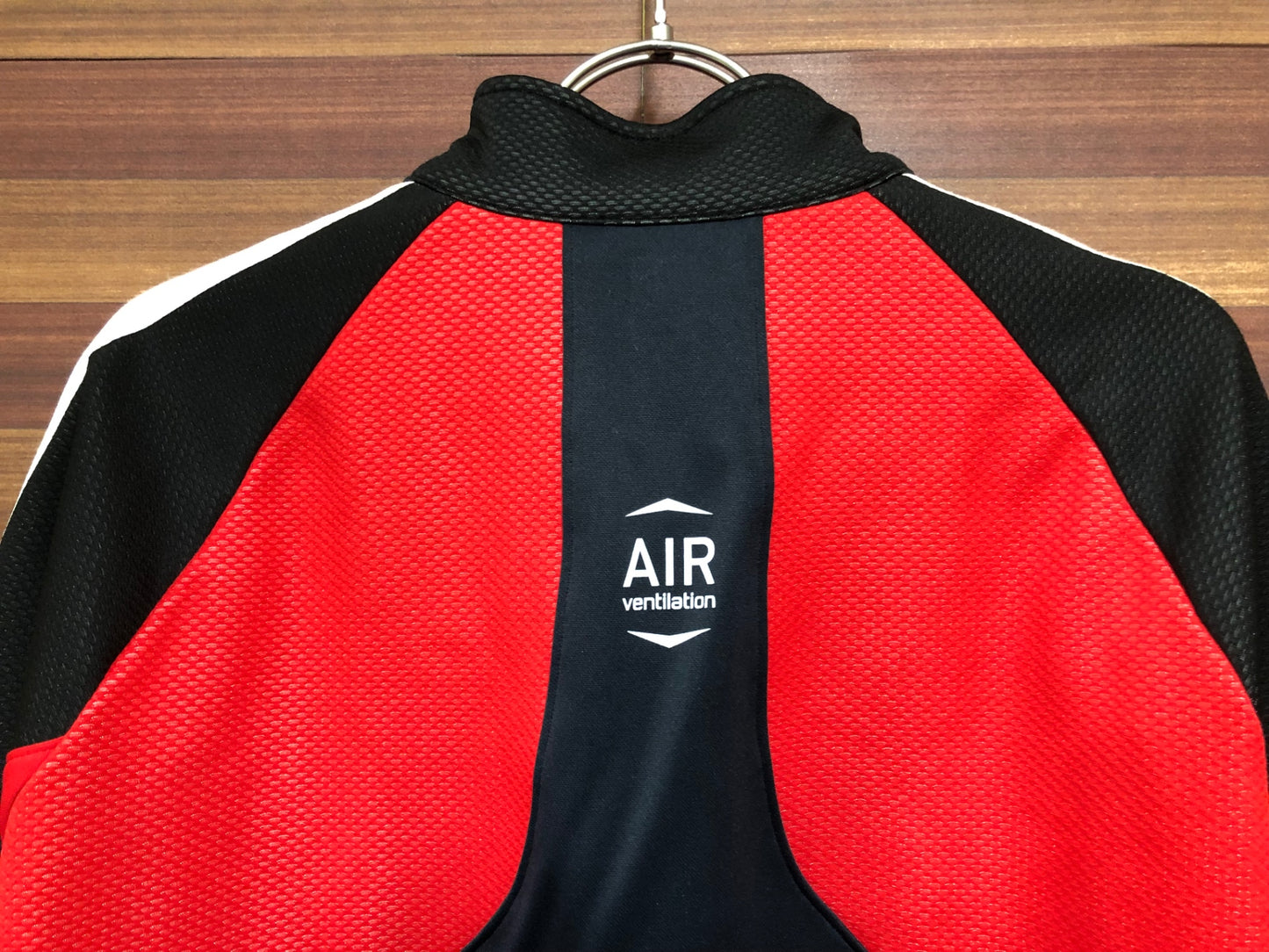 IP249 パールイズミ PEARL iZUMi 長袖 サイクルジャケット 黒 赤 M 裏起毛 WINDBREAK