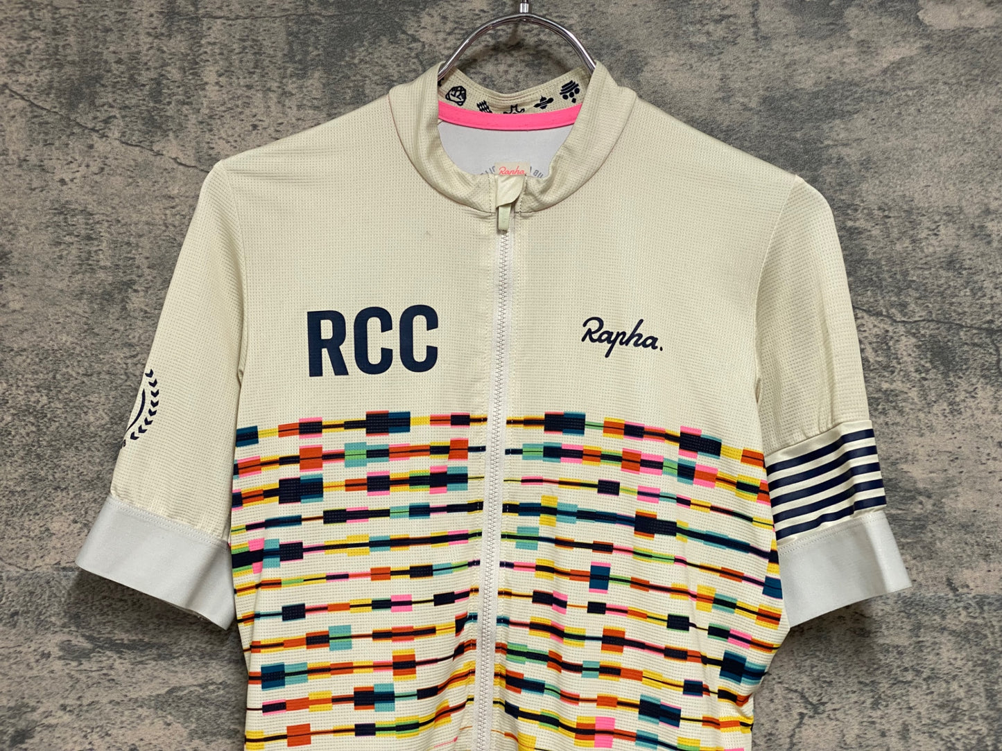 JB926 ラファ Rapha RCC 2021 ANNUAL PT TRAINING JERSEY 半袖サイクルジャージ 総柄 S