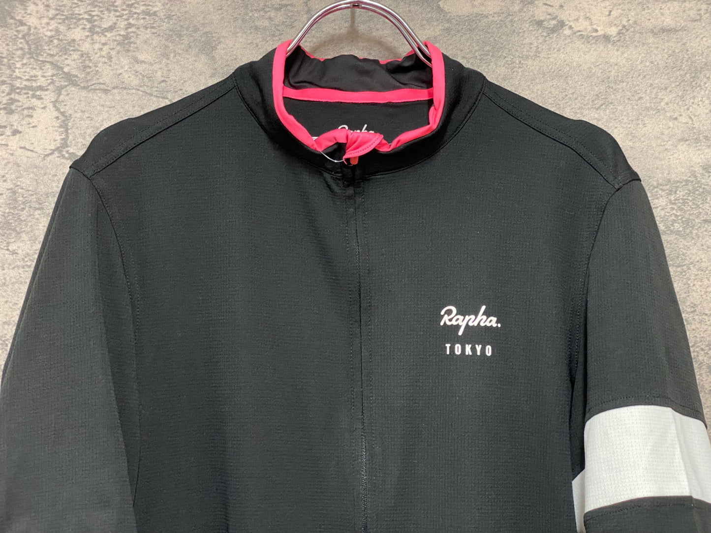 JD652 ラファ Rapha SUPER LIGHTWEIGHT JERSEY 半袖 サイクルジャージ 黒 XXL Rapha TOKYO ※ほつれ、擦れ大