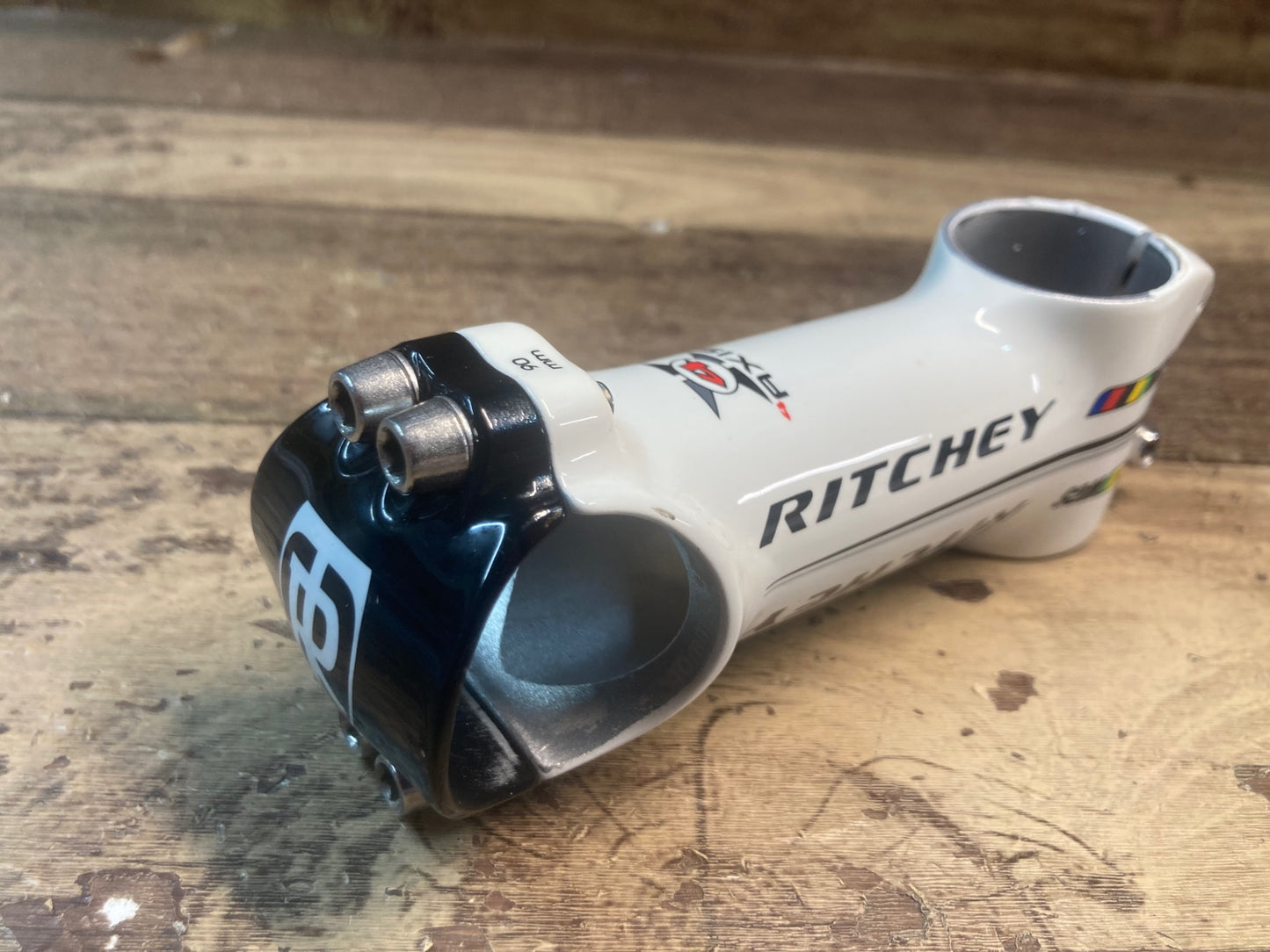 IH019 リッチー RITCHEY WCS 4AXIS アルミ ステム 90mm OS Φ31.8mm 白