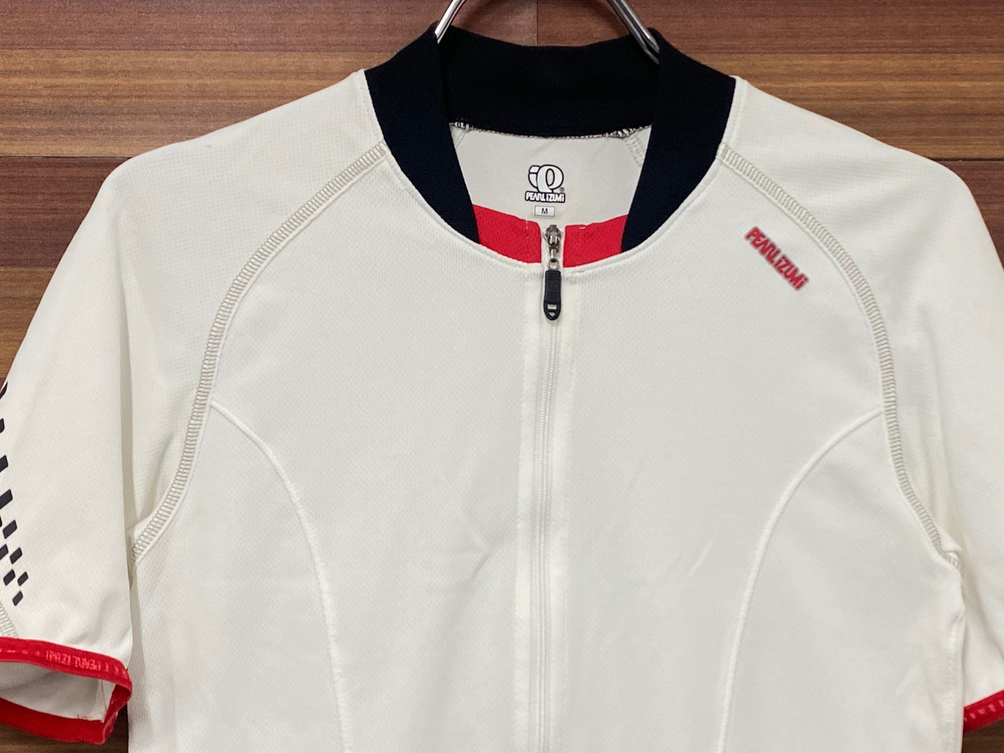 IS044 パールイズミ PEARL iZUMi 半袖 サイクルジャージ 白 M