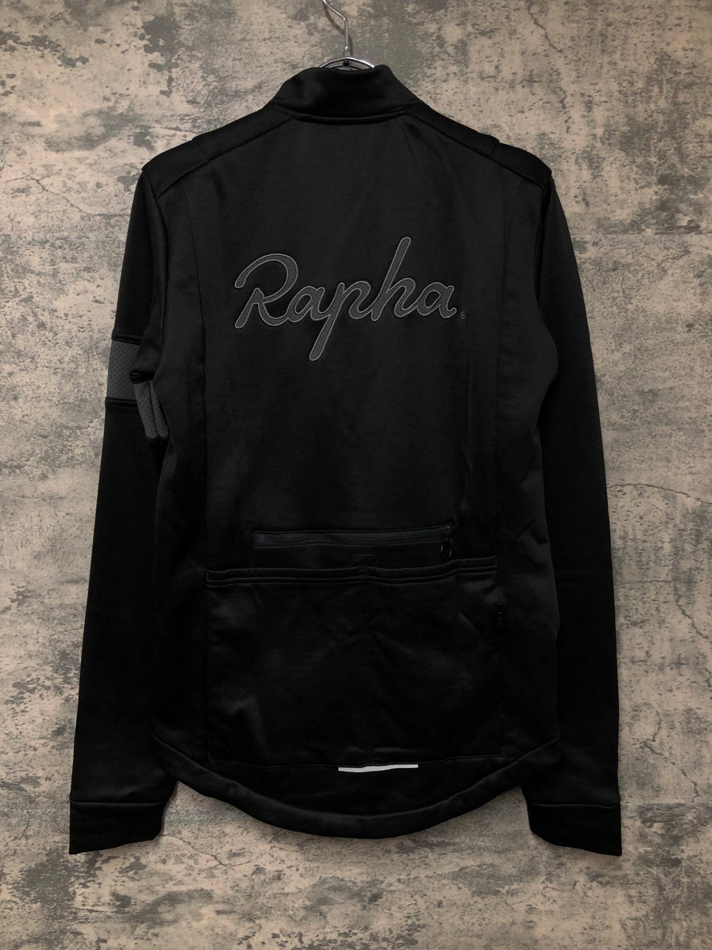 IY454 ラファ Rapha WINTER JERSEY 長袖 サイクルジャケット 黒 S 裏起毛