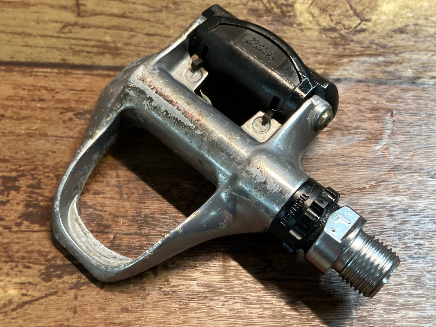 IS370 シマノ SHIMANO 105 PD-5601 ビンディングぺダル SPD-SL シルバー 錆