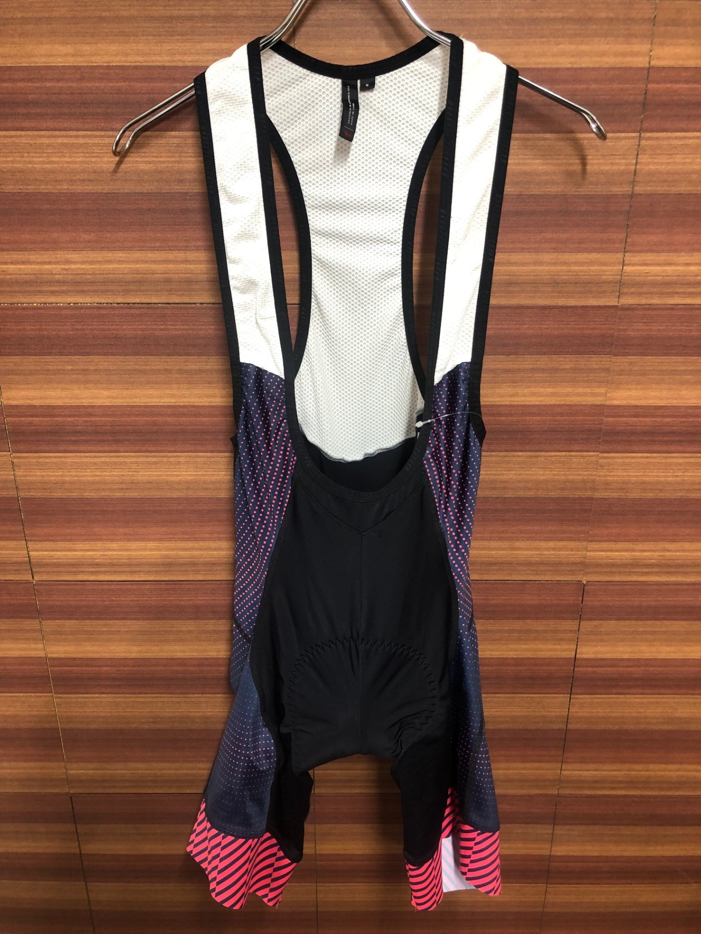 HZ025 スペシャライズド SPECIALIZED SL EXPERT BIB SHORT ビブショーツ 紺 黒 水玉模様 S