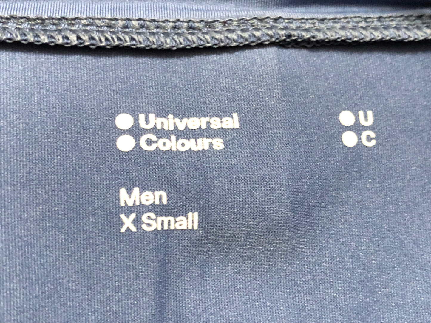 IX028 ユニバーサルカラーズ Universal Colers MONO 半袖 サイクルジャージ 青 XS