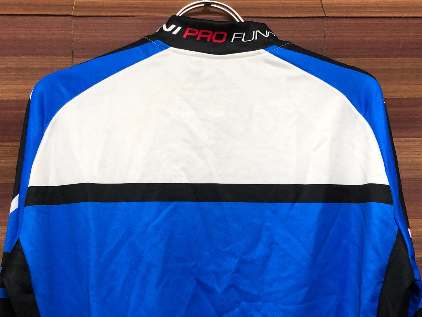 IQ838 ナリーニ Nalini 長袖 サイクルジャージ 青 黒 L 裏起毛