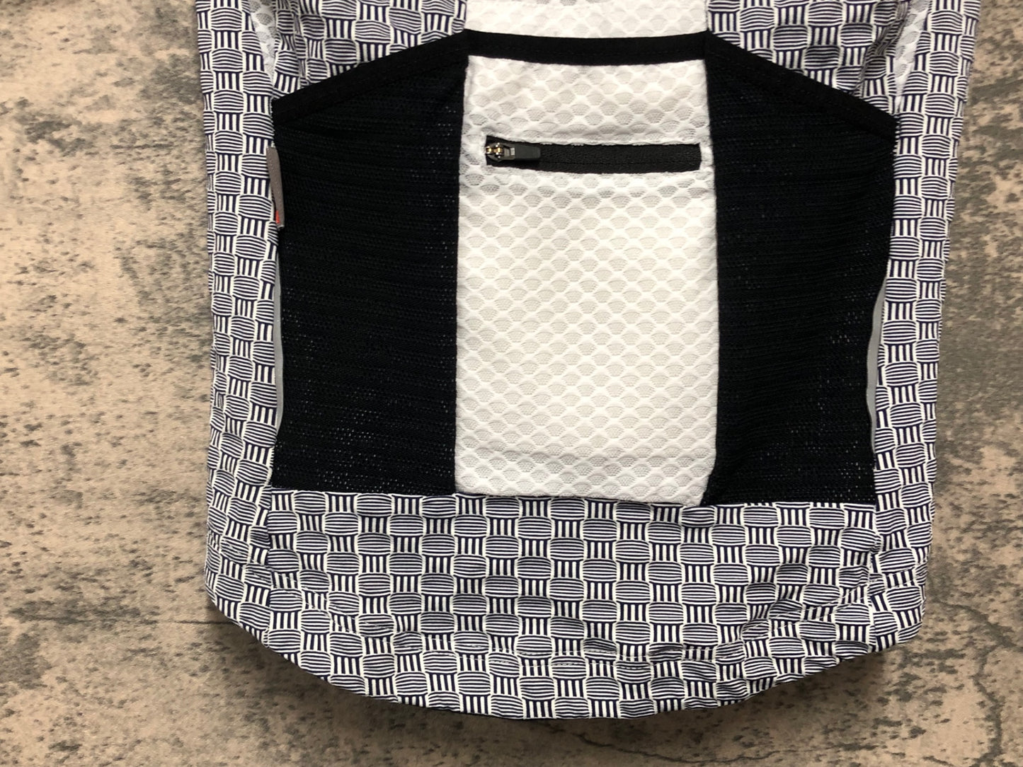 JD100 カフェドシクリステ CAFE DU CYCLISTE FRANCINE Man 半袖 サイクルジャージ 白 紺 XS