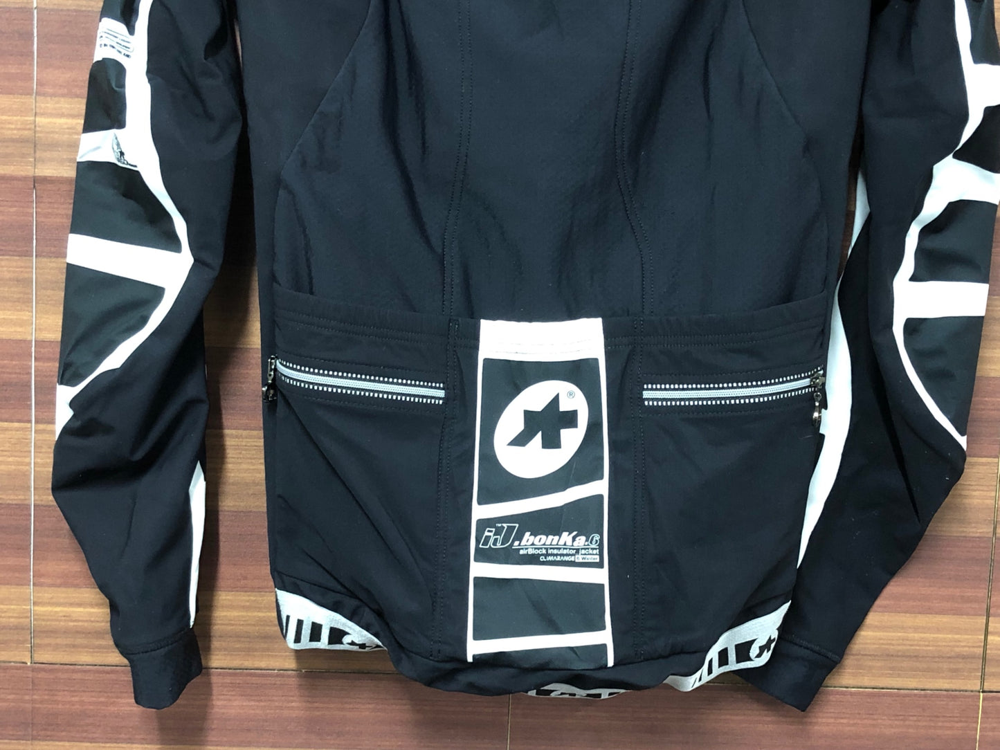 IS854 アソス Assos ij.bonKa.6 airBlock insulator jacket 長袖 サイクルジャケット 黒 白 レディース XS 裏起毛