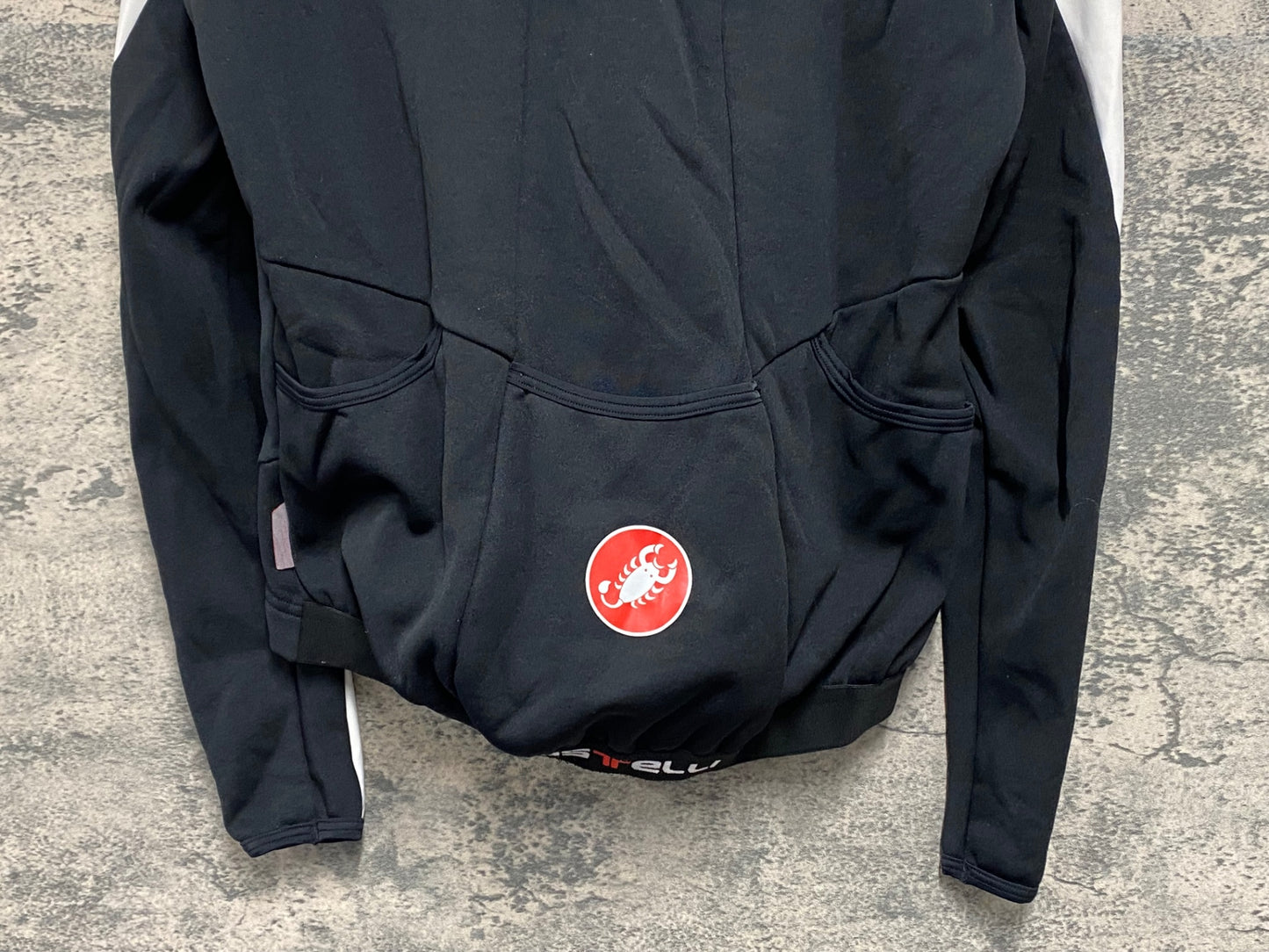 IZ651 カステリ CASTELLI ロッソコルサ ROSSO CORSA 長袖ジャージ 裏起毛 Lサイズ 黒