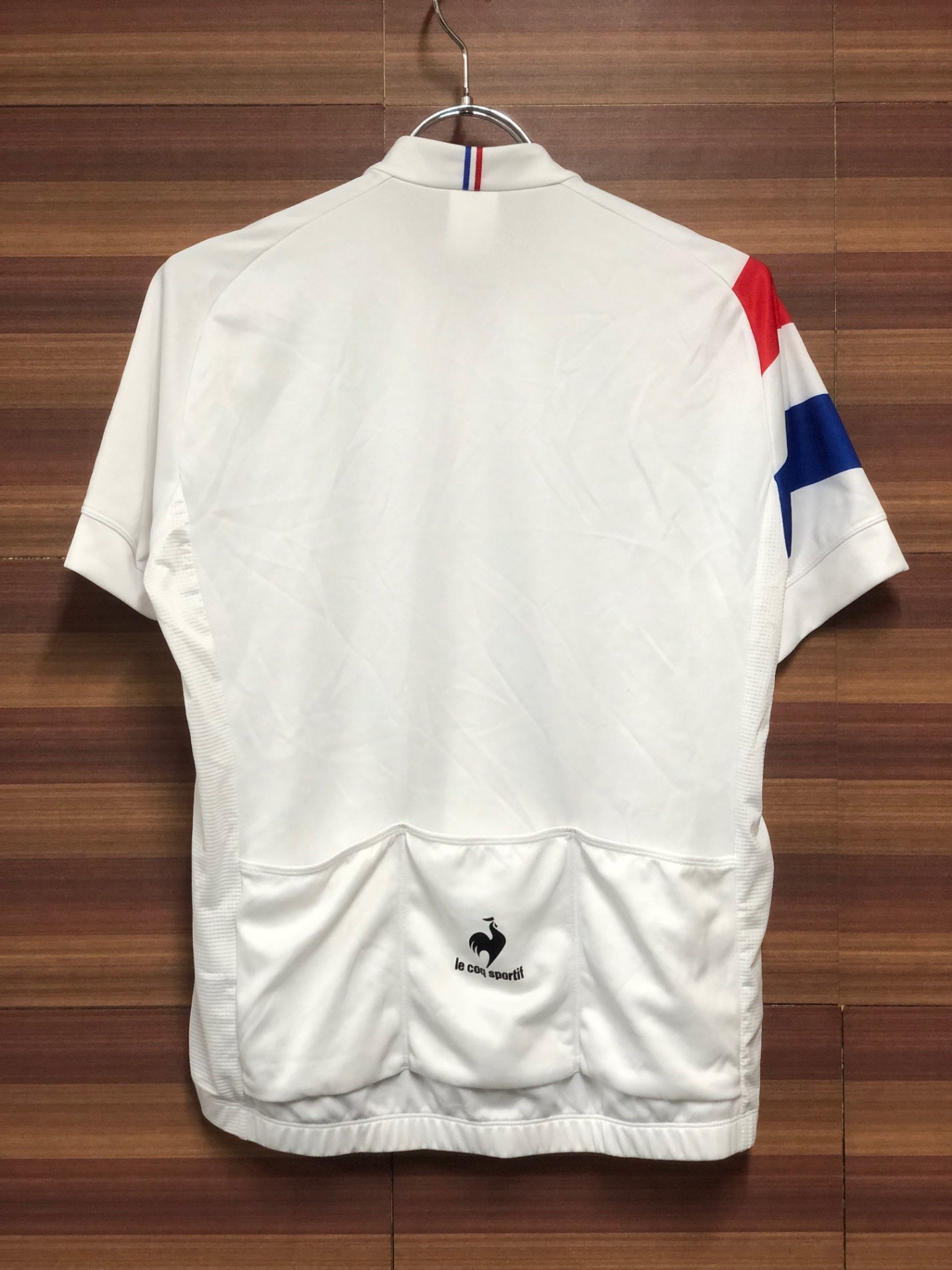 IK217 ルコックスポルティフ le coq sportif 半袖 サイクルジャージ 白 M